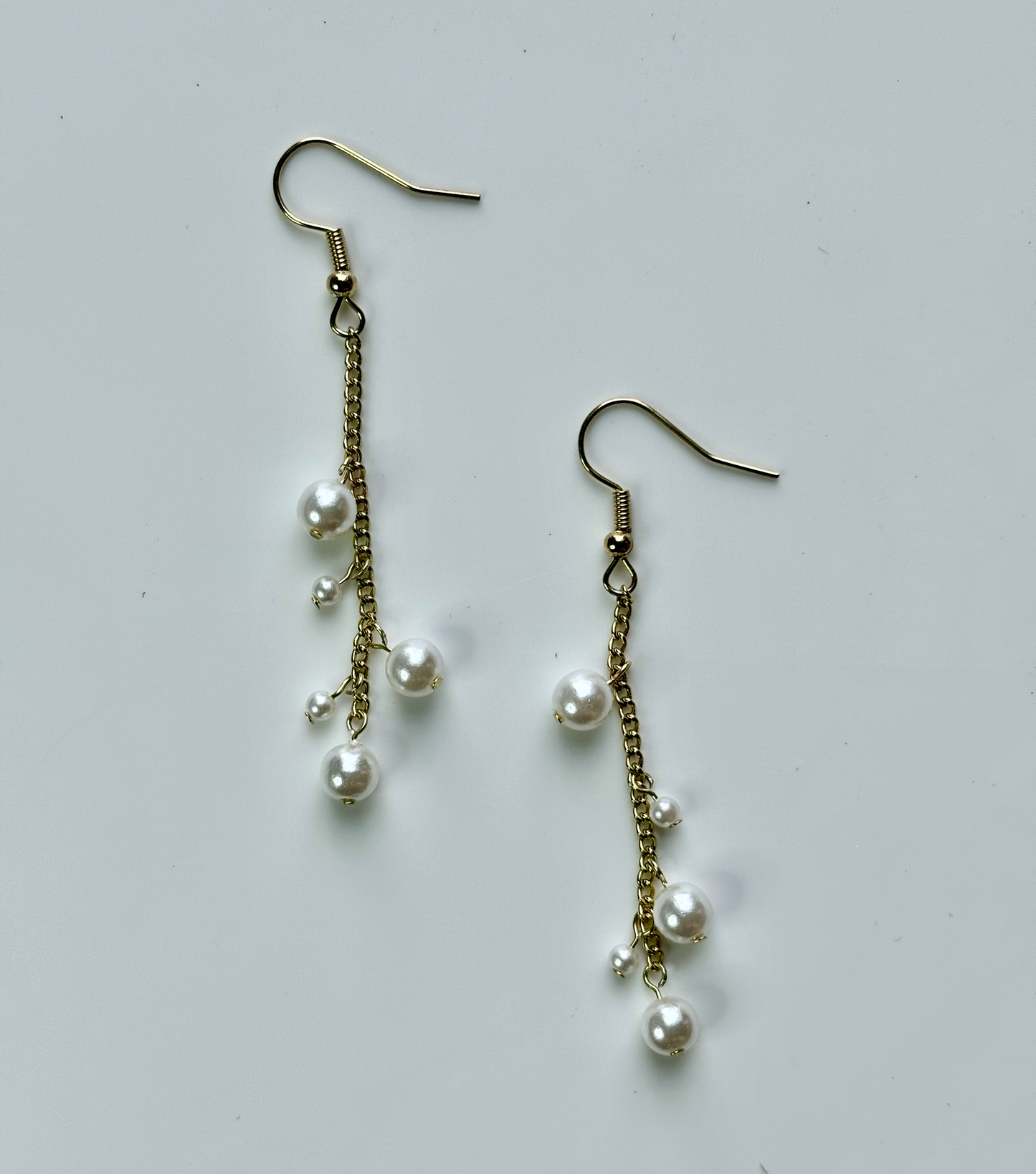 Pearl Cluster Dangle Earrings – Romantic Handmade Movement